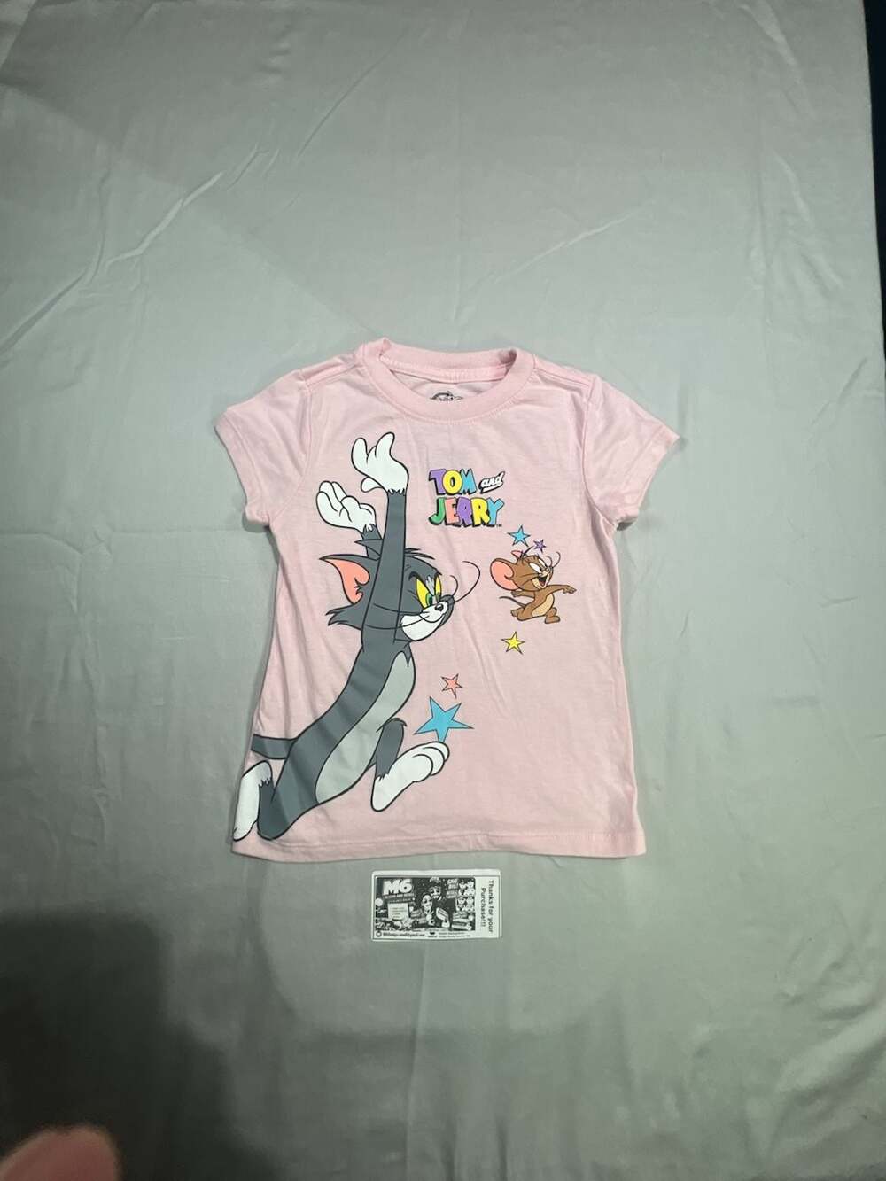 Tom and Jerry Graphic T-Shirt Pink Size 5